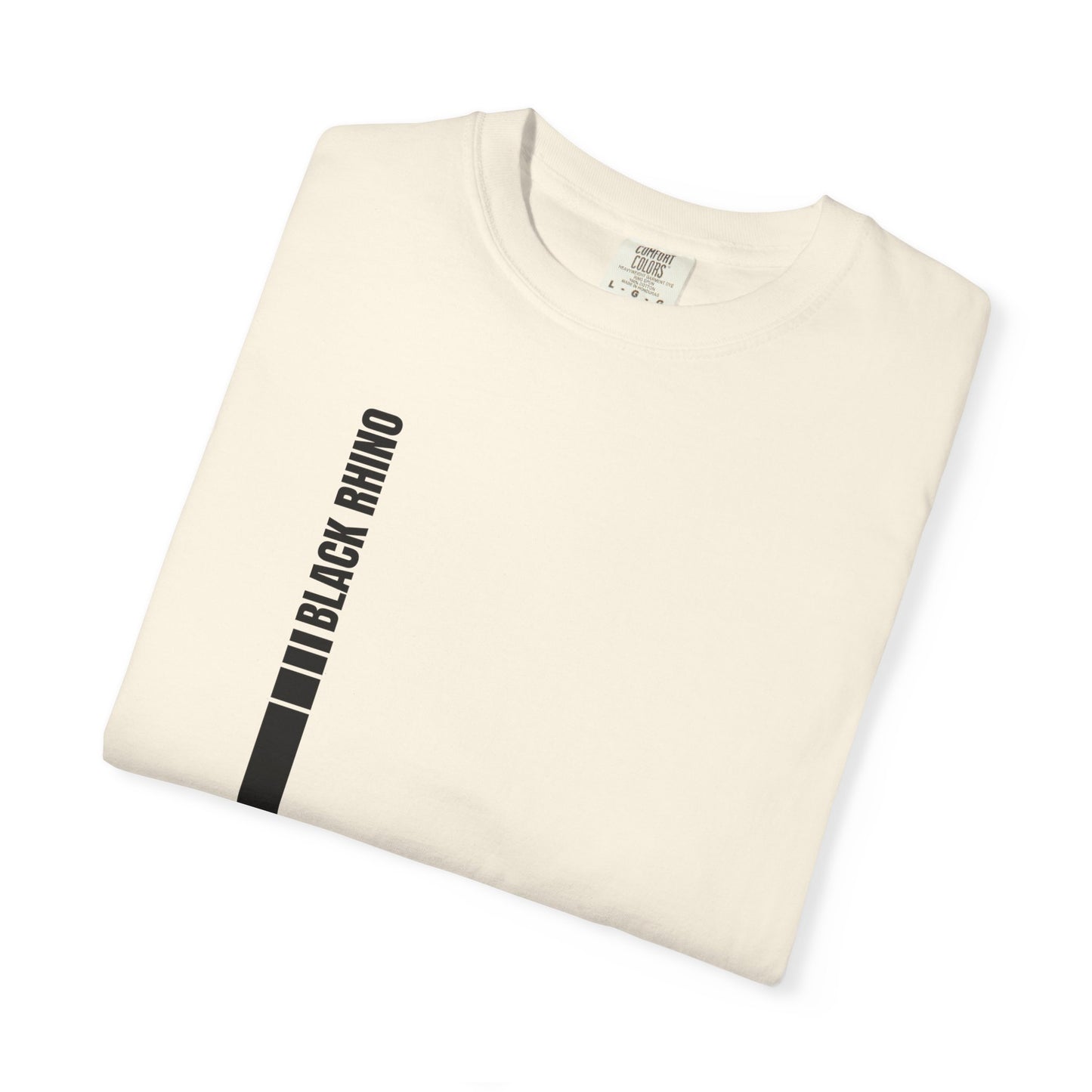 Black Rhino Component Graphic T-Shirt, Unique Casual Wear, Fashionable Gift, Nature Lover Apparel, Perfect for Wildlife Enthusiasts