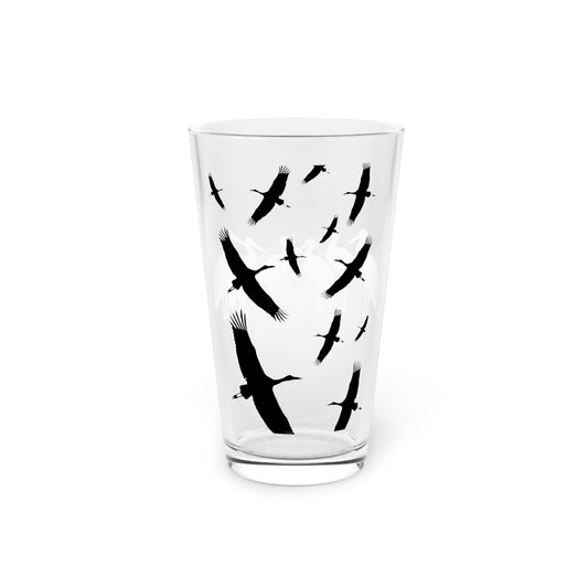 Soaring Storks Pint Glass