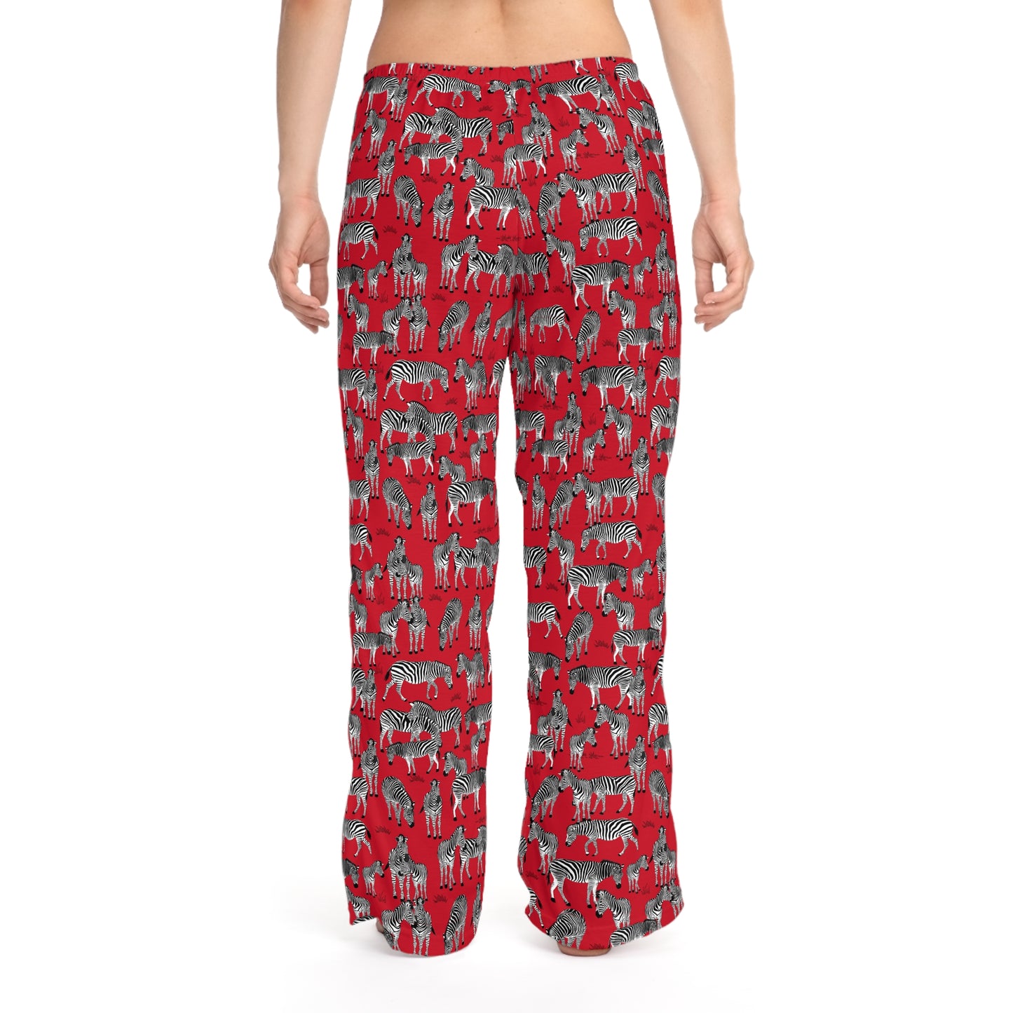 Whimsical Zebra Herd Women's Pajama Pants, Cozy Loungewear, Fun Sleepwear, Shark Print PJs, Unique Gift for Her, Relaxation Essentials