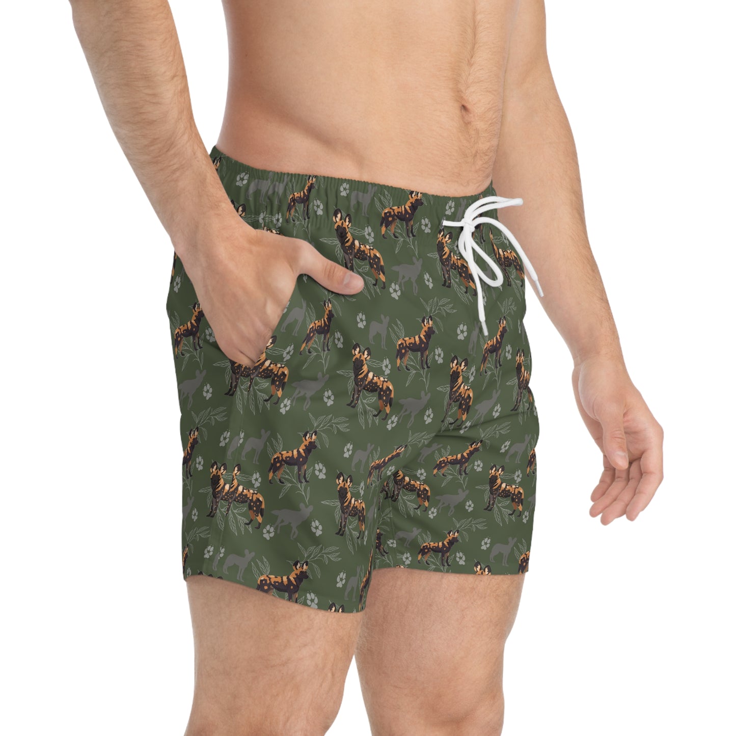 Wild Dog Pack Swim Trunks