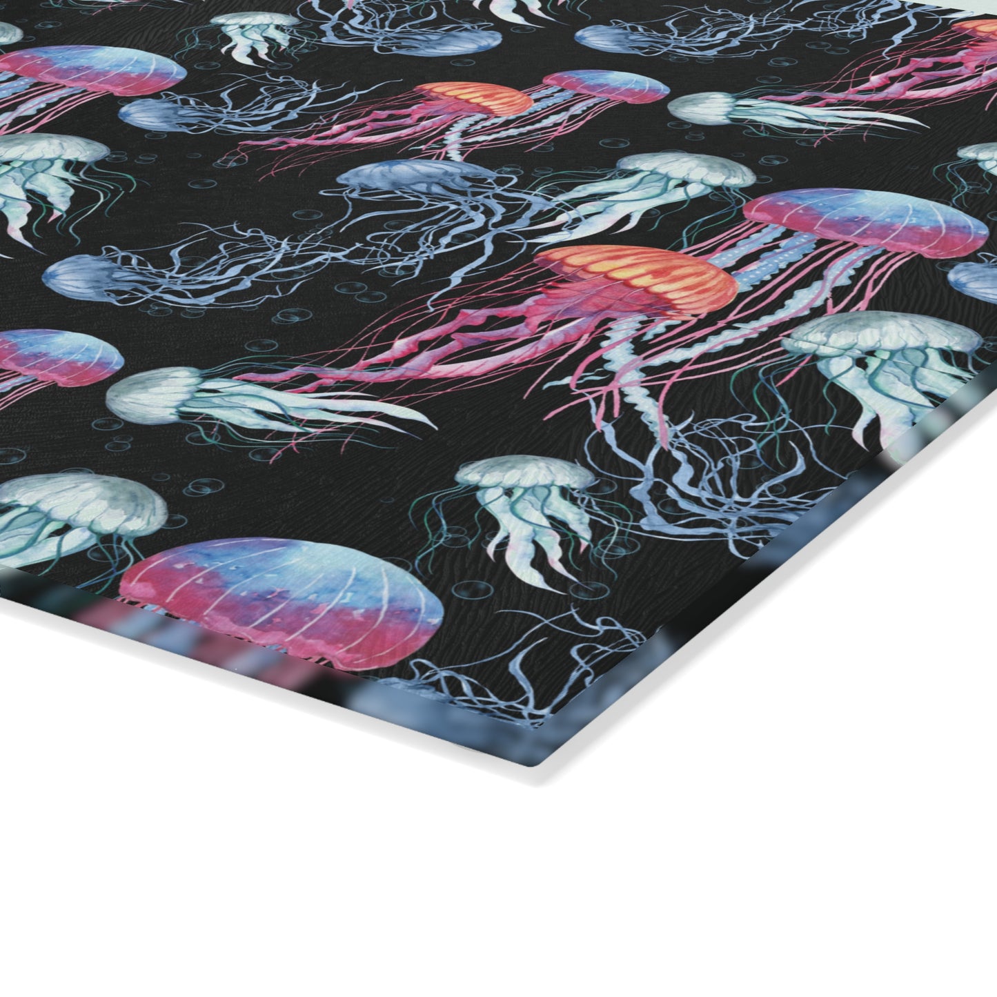 Jellyfish Dance - Glass Cutting Board