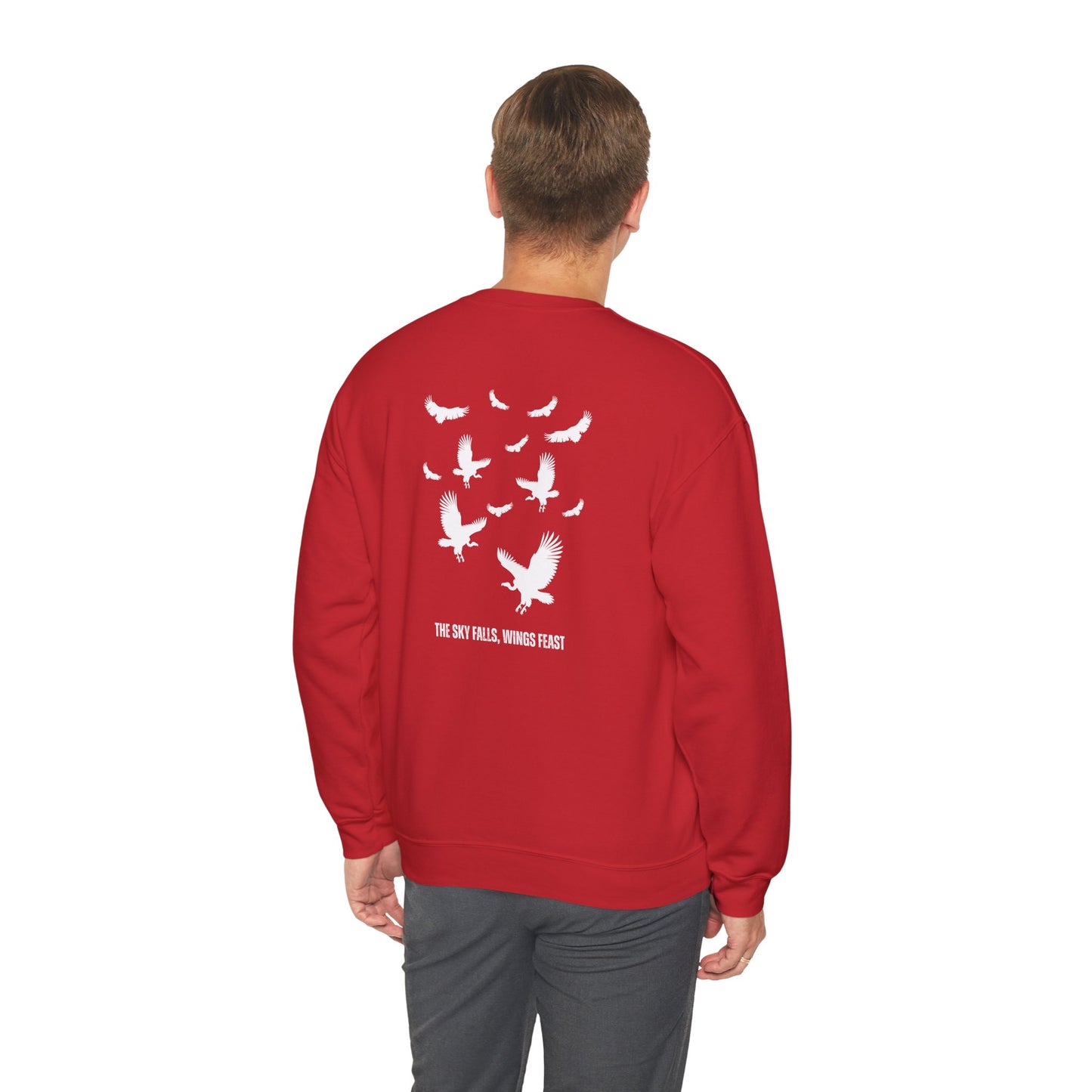 Soaring Vulture Crewneck Sweatshirt | Unisex Sweater for Nature Lovers, Perfect for Gift Giving, Cozy Wear, Outdoor Adventures, Eco-Friendly