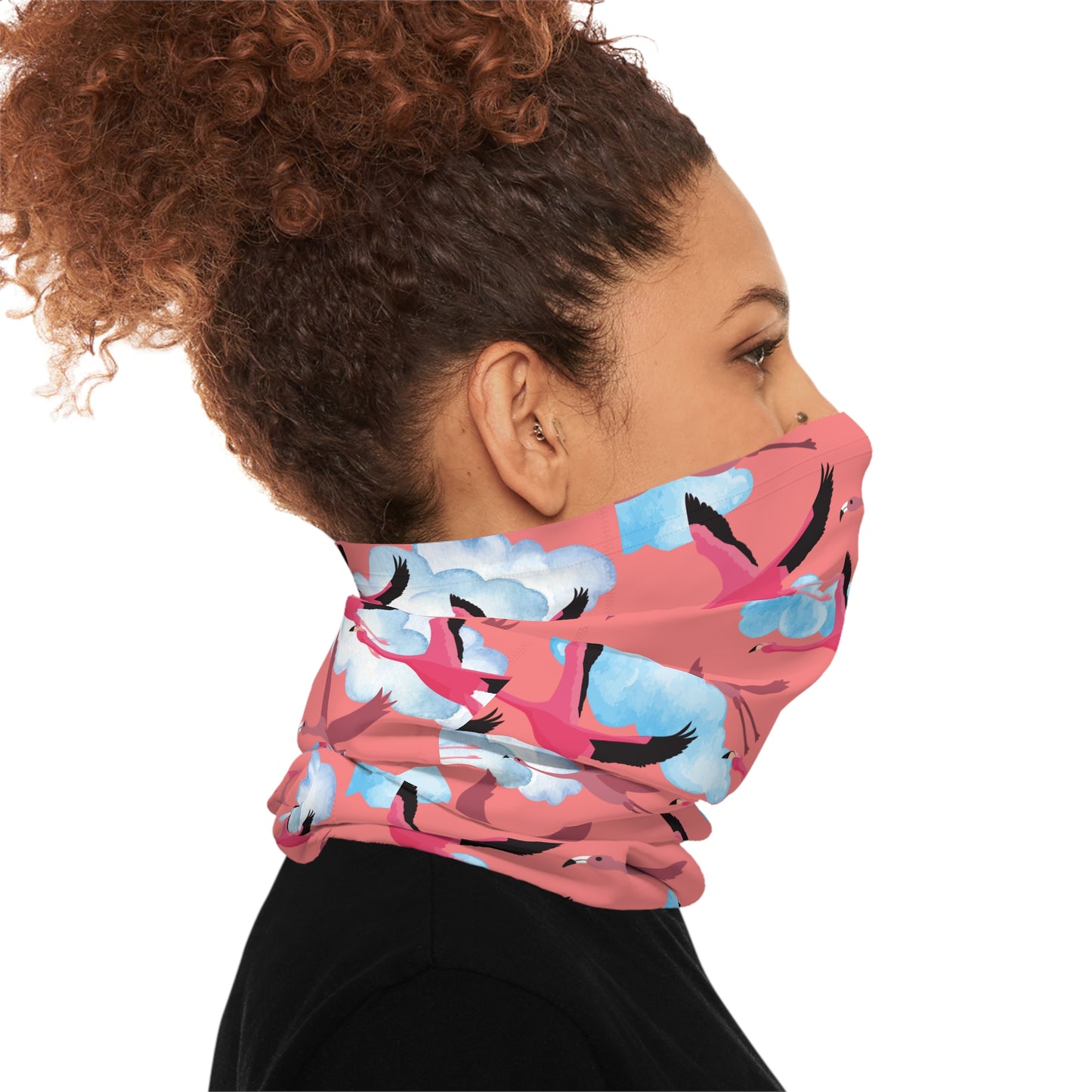 Flying Flamingo Neck Gaiter