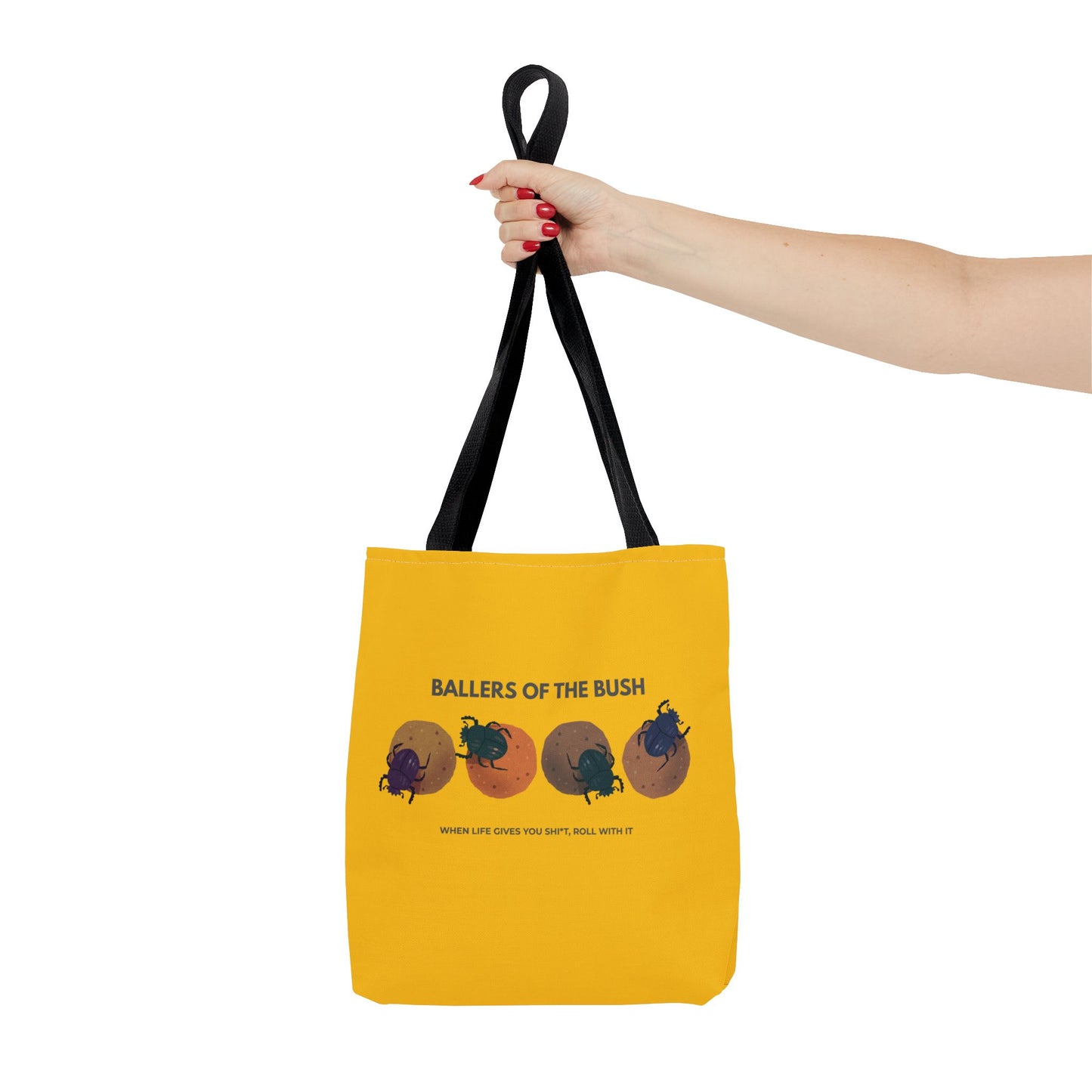 Dung Beetle Rolling Tote Bag