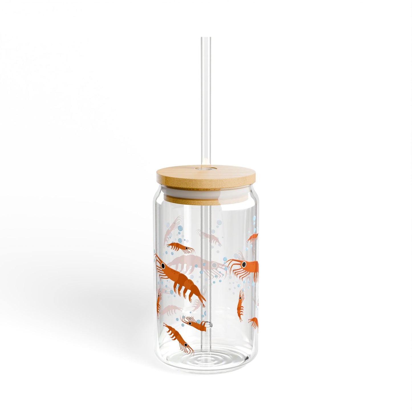 Dancing Shrimp - Sipper Glass