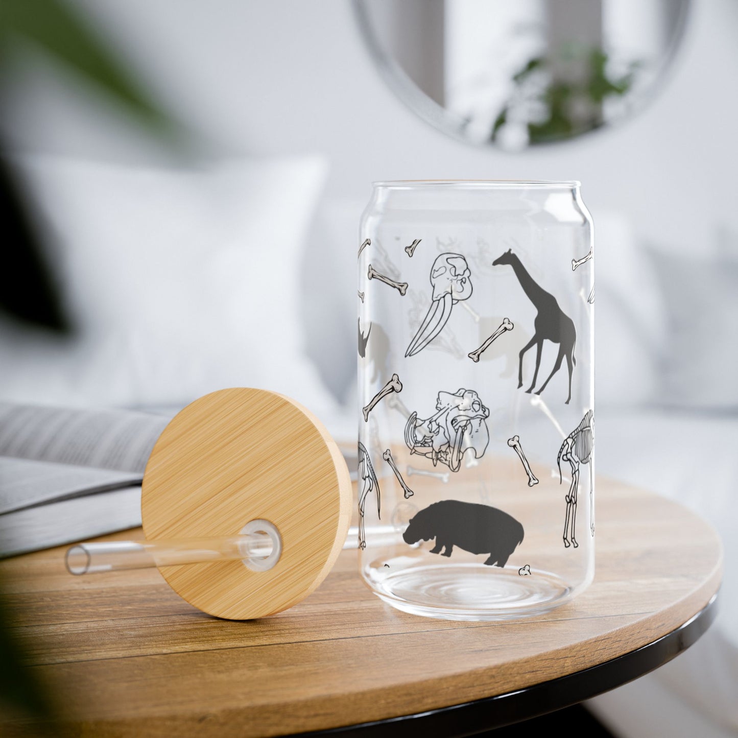 Animal Skeleton Sipper Glass