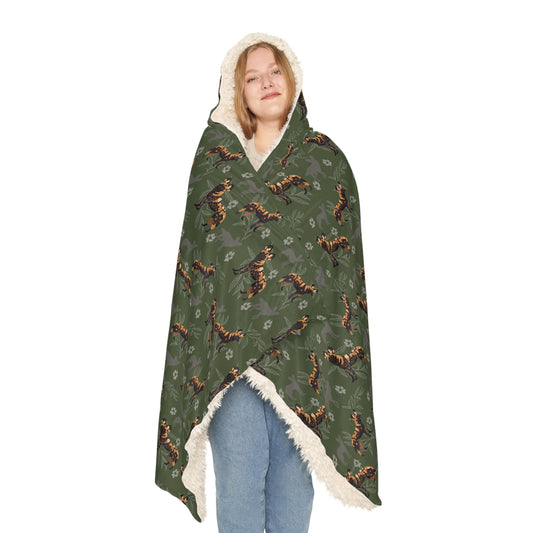 Wild Dog Pack Hooded Snuggle Blanket