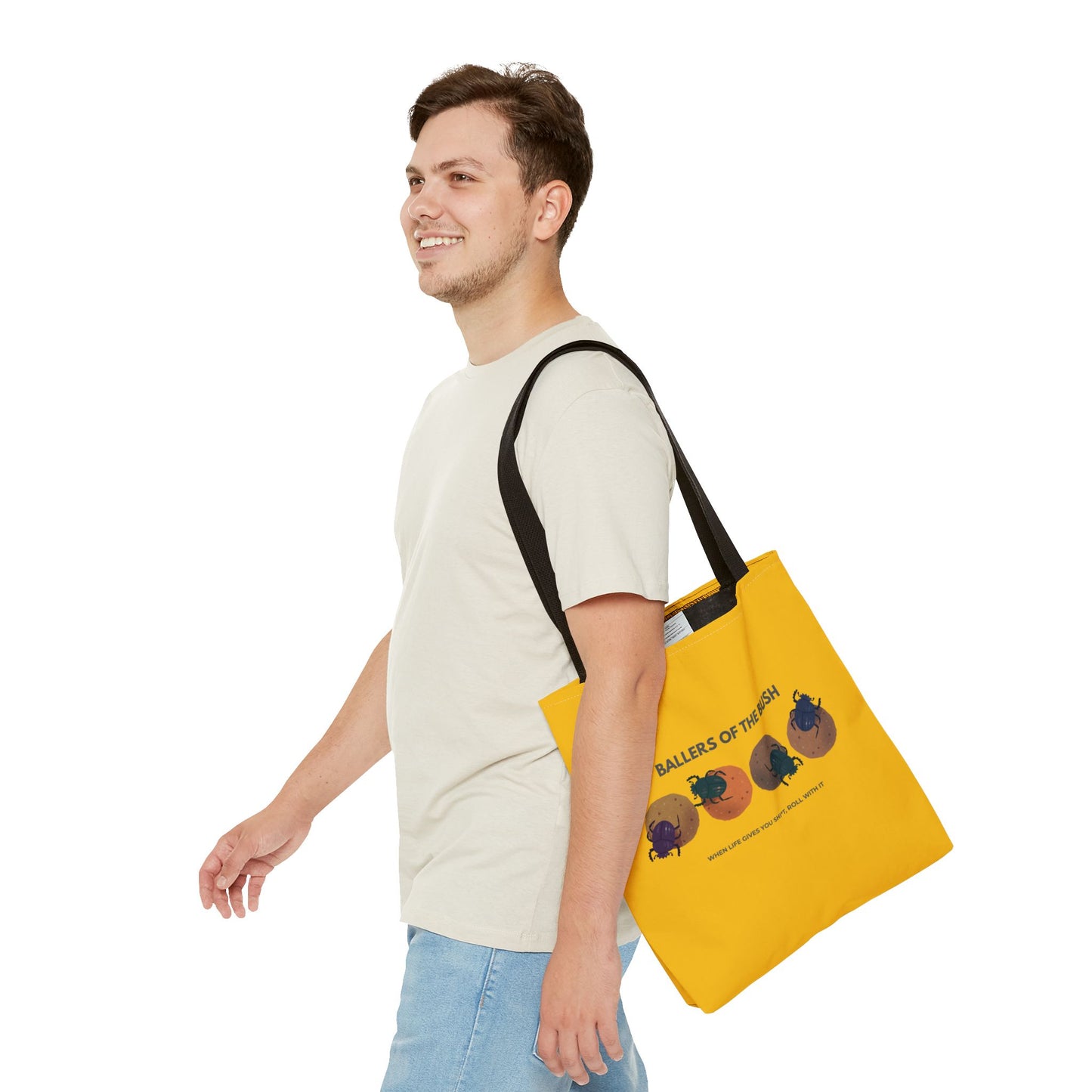 Dung Beetle Rolling Tote Bag
