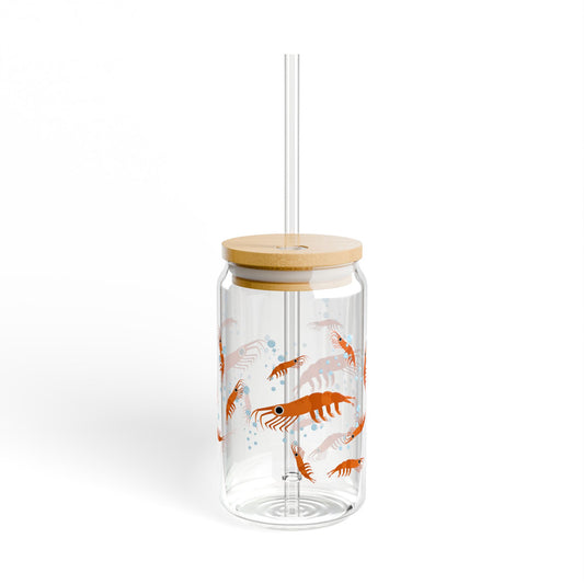 Dancing Shrimp - Sipper Glass