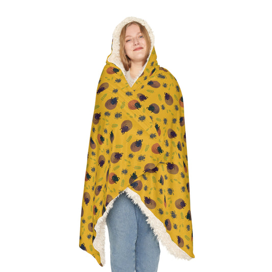 Dung Beetle Hooded Snuggle Blanket