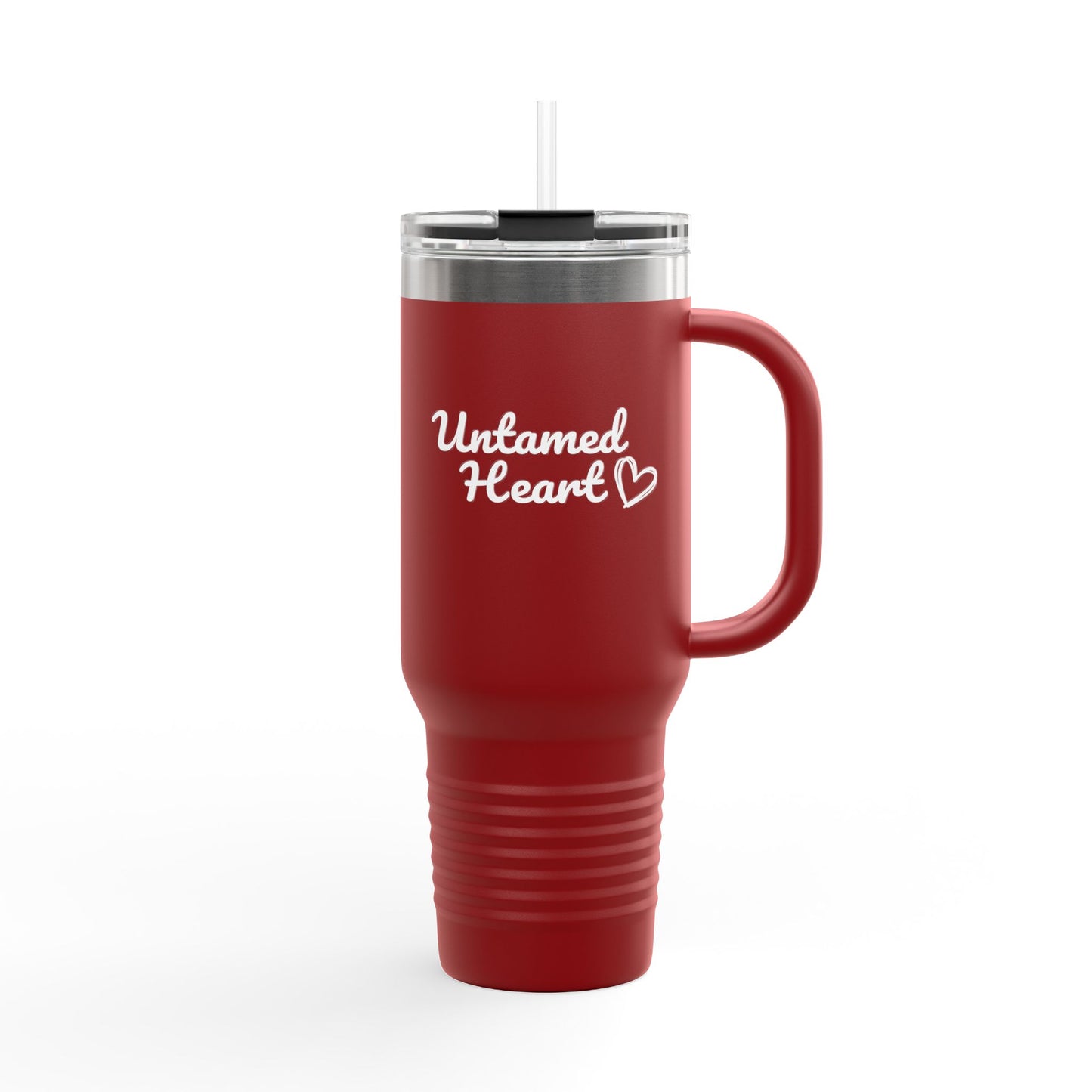 Untamed Heart Insulated Travel Mug, 40oz - Perfect for Road Trips, Outdoors, Gifts for Her, Camping, or Daily Hydration