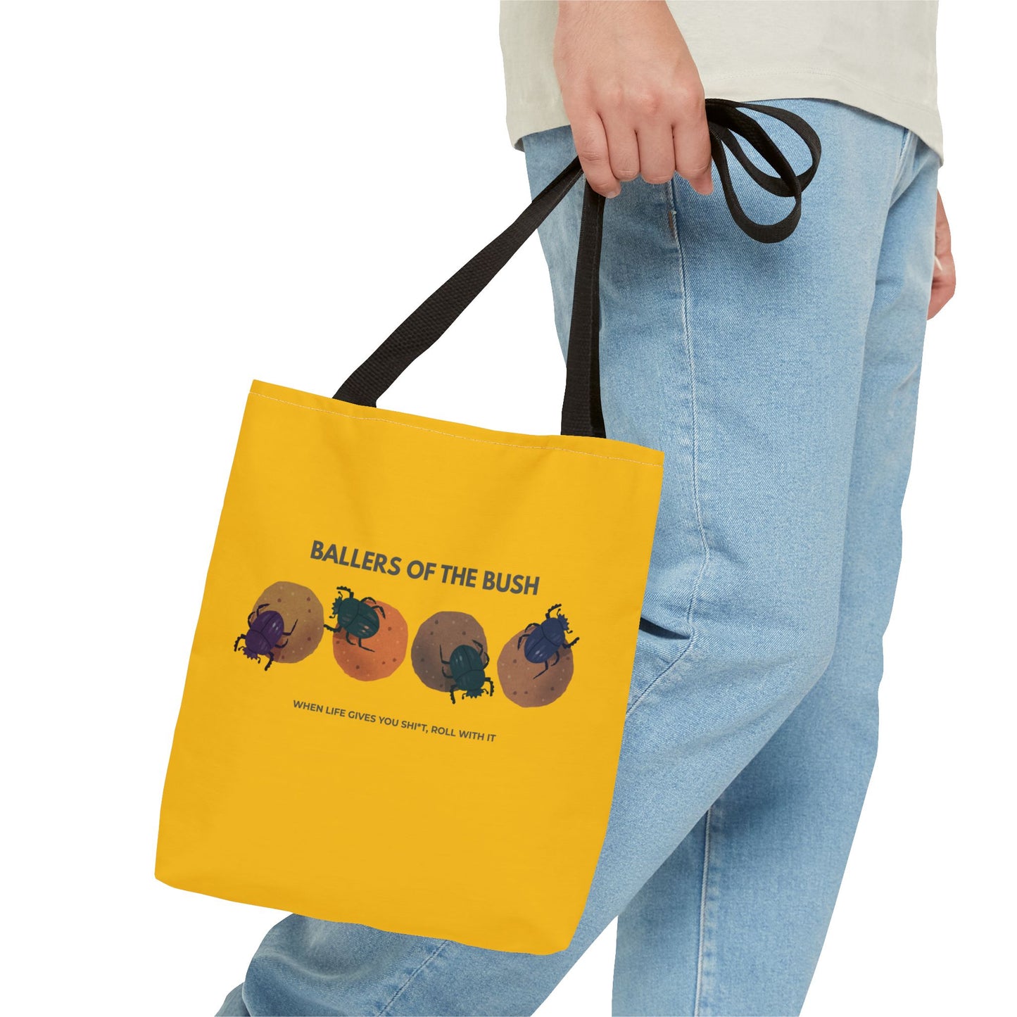Dung Beetle Rolling Tote Bag