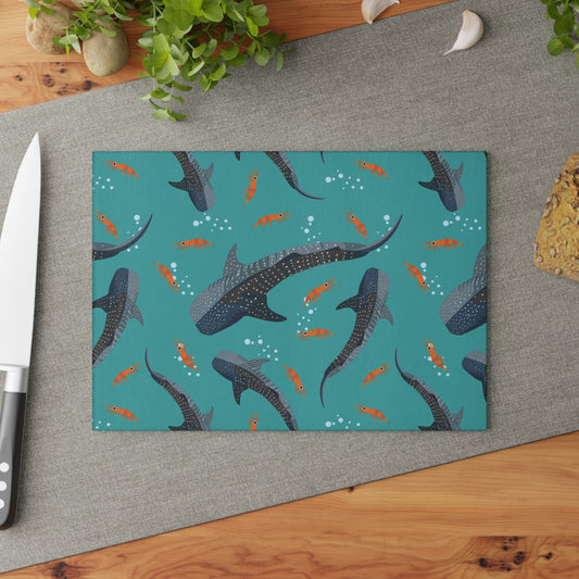 Whale Shark - Glass Cutting Board