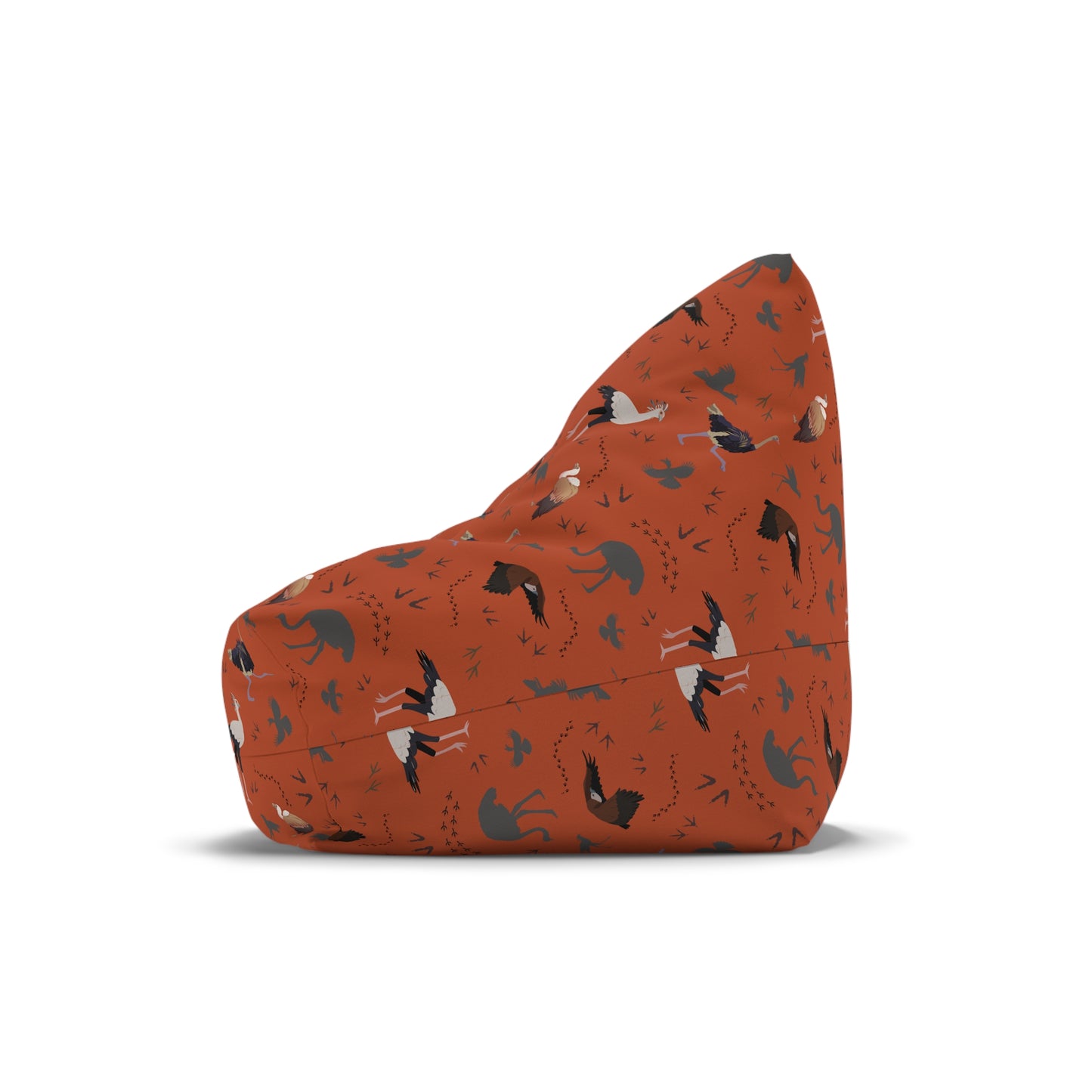 Bean Bag Chair Cover - Safari Bird Pattern (Tsavo Dust)