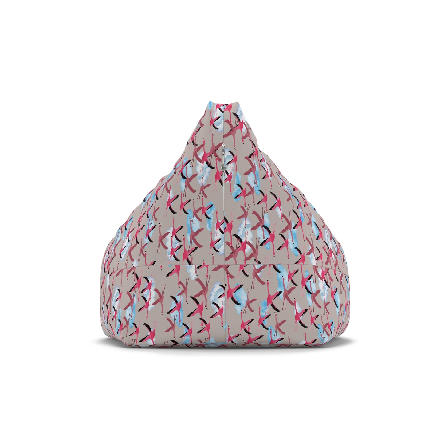 Bean Bag Chair Cover - Flying Flamingo Pattern (Wild Clay)