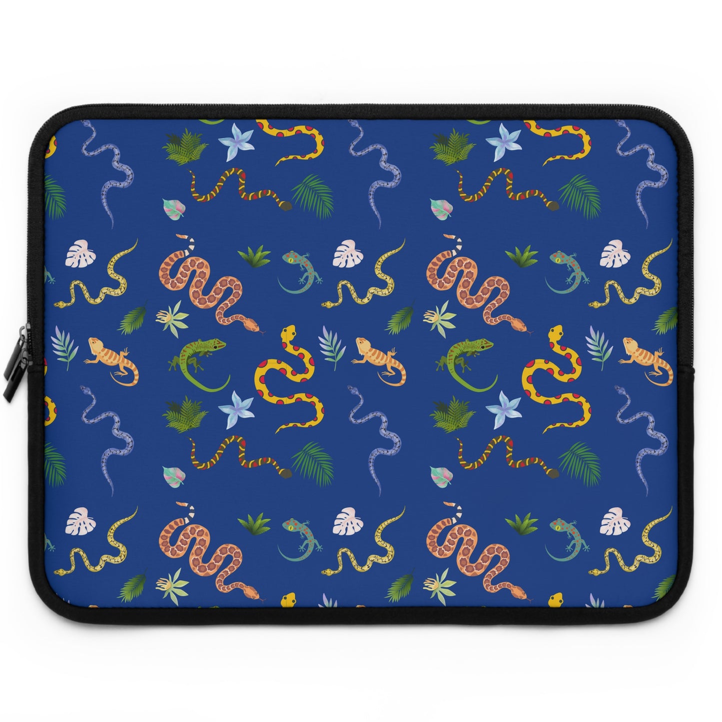 Dancing Reptile Pattern Laptop Sleeve, Stylish Laptop Bag, Wildlife Laptop Cover, Gift for Bird Lovers, Laptop Case for Travel