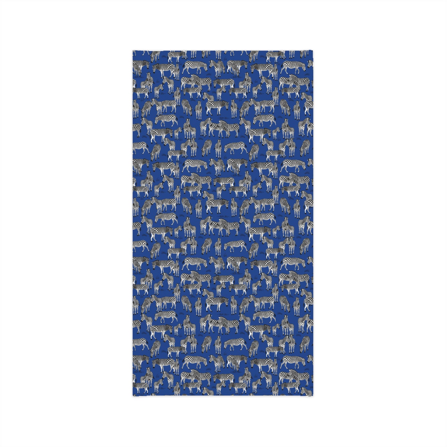 Colorful Lightweight Neck Gaiter with Zebra Herd Design (Blue), Outdoor Accessory, Unique Gift, Hiking Gear, Nature-Themed Scarf