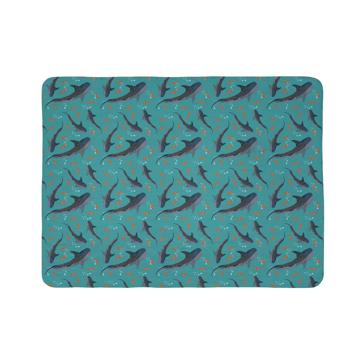 Whale Shark Fleece Sherpa Blanket