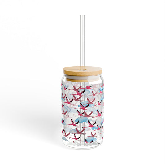 Flying Flamingo Sipper Glass