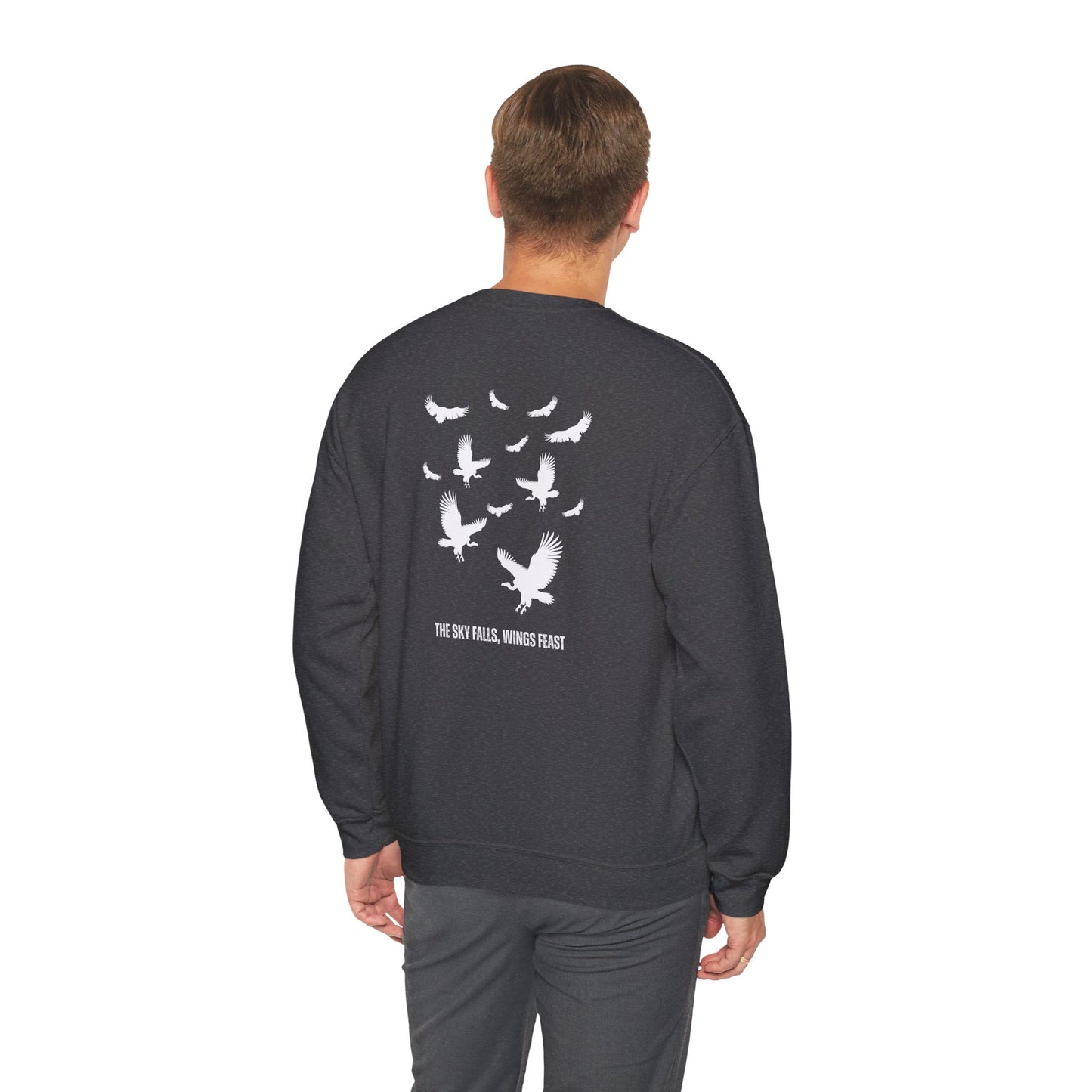 Soaring Vulture Crewneck Sweatshirt | Unisex Sweater for Nature Lovers, Perfect for Gift Giving, Cozy Wear, Outdoor Adventures, Eco-Friendly