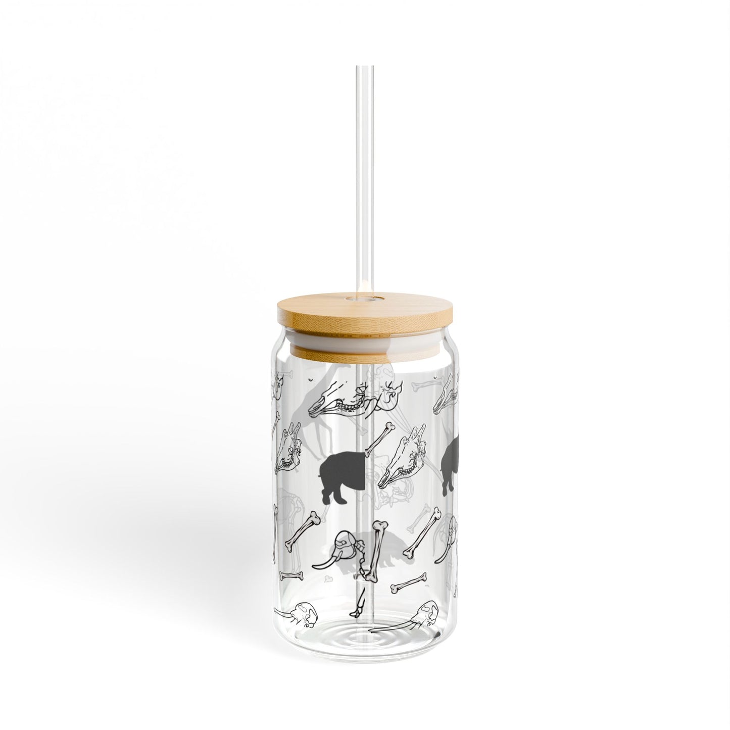 Animal Skeleton Sipper Glass