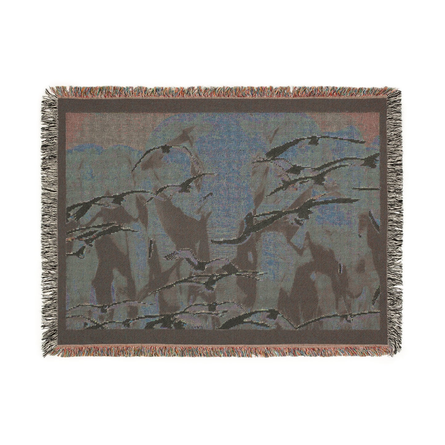 Woven Blanket "Elephant Serenade"