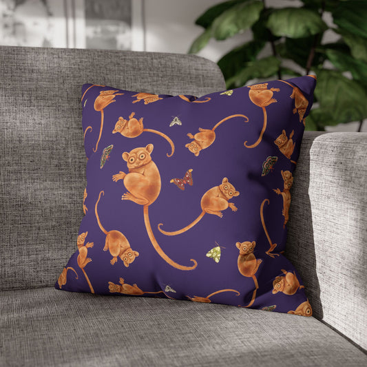 Bushbaby Lux Faux Suede Throw Pillow with Insert - 18" x 18", 20" x 20"