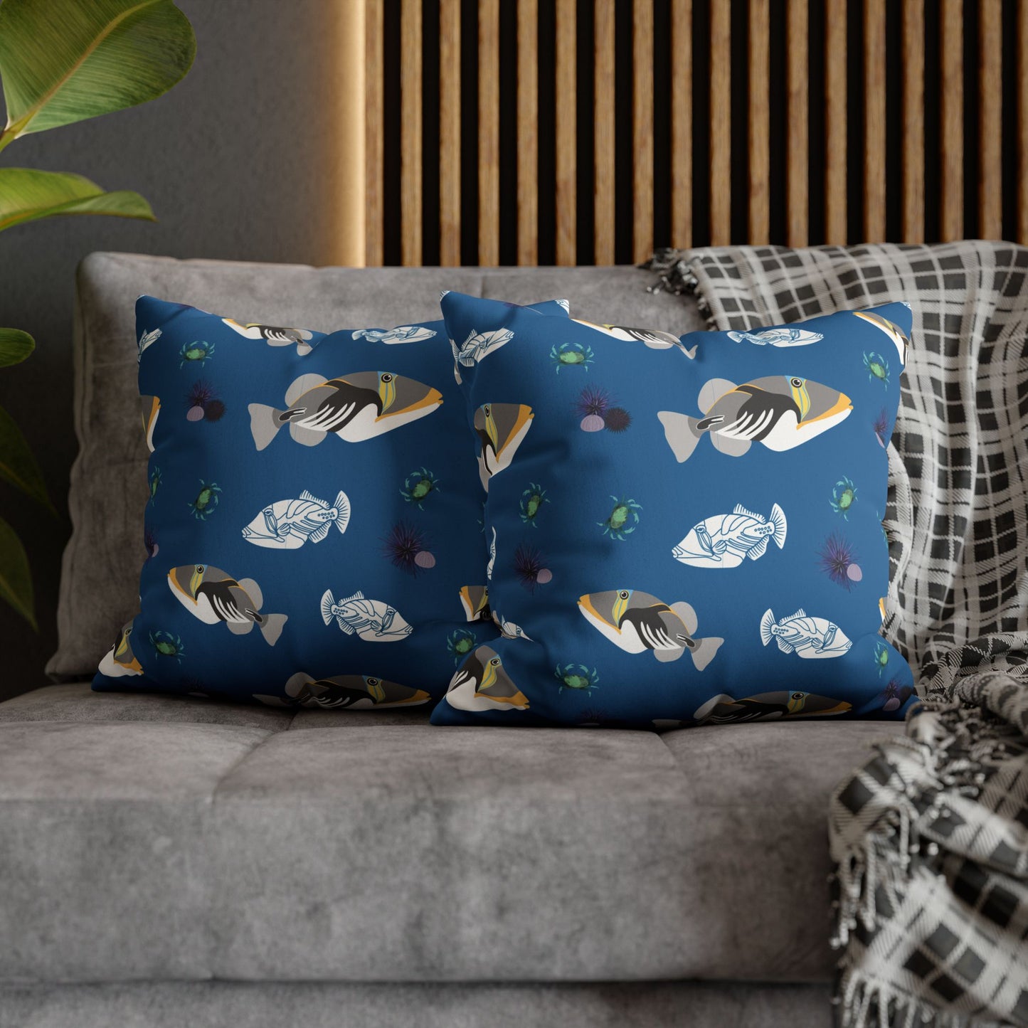 Triggerfish Lux Faux Suede Throw Pillow with Insert - 18" x 18", 20" x 20"