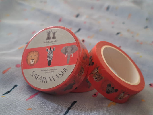 Safari Washi Tape – Wildlife Decorative Craft Tape