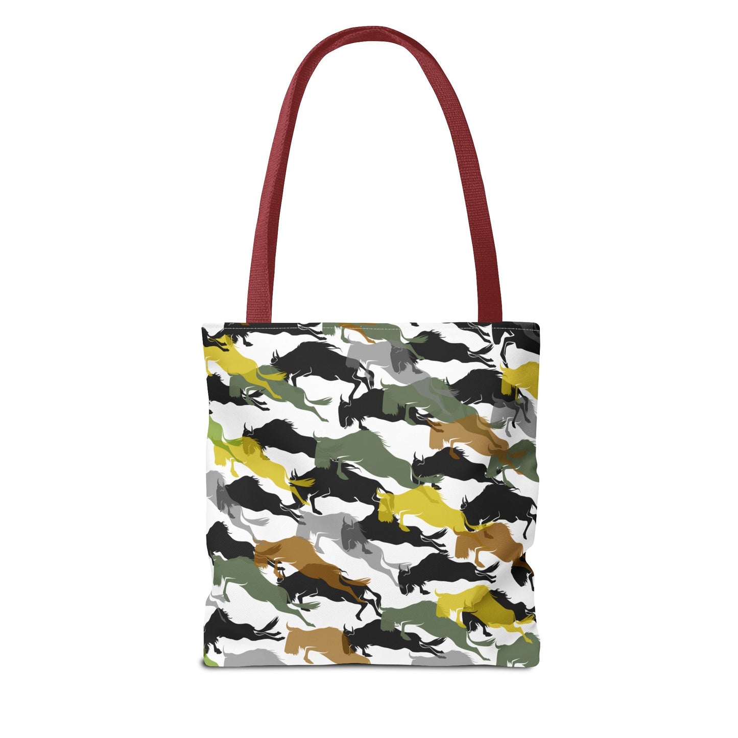 Wildebeest Crossing Tote Bag - White