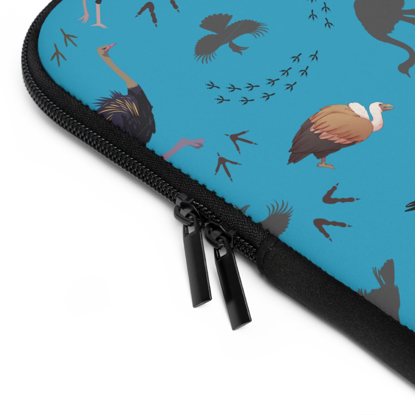Safari Bird Pattern Laptop Sleeve, Stylish Laptop Bag, Wildlife Laptop Cover, Gift for Bird Lovers, Laptop Case for Travel