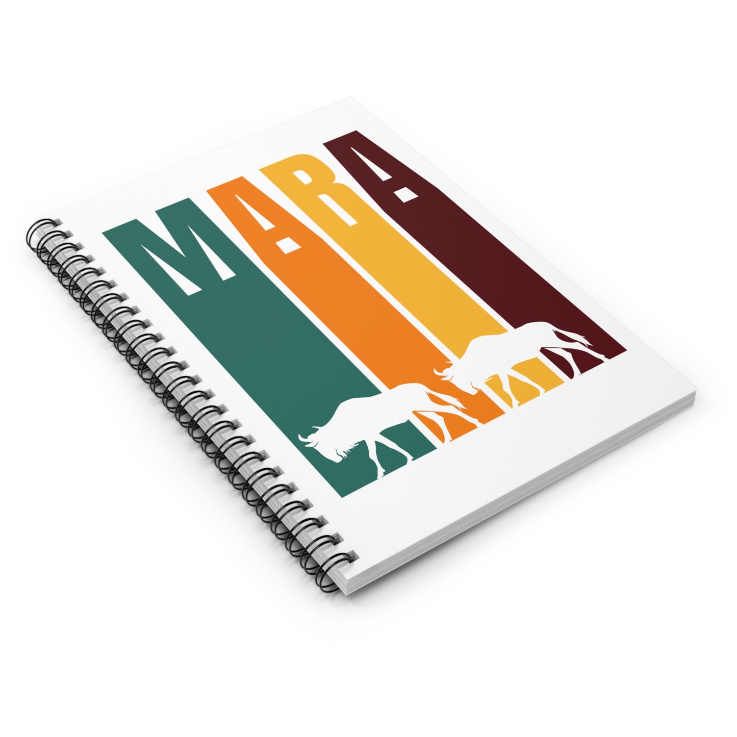 Wildebeests in the Mara Spiral Notebook - Ruled Line | Eco-Friendly Journal, The great migration, Masai Mara Safari, Travel Planner, Gift for Animal Lovers, Creative Writing, Nature Enthusiasts