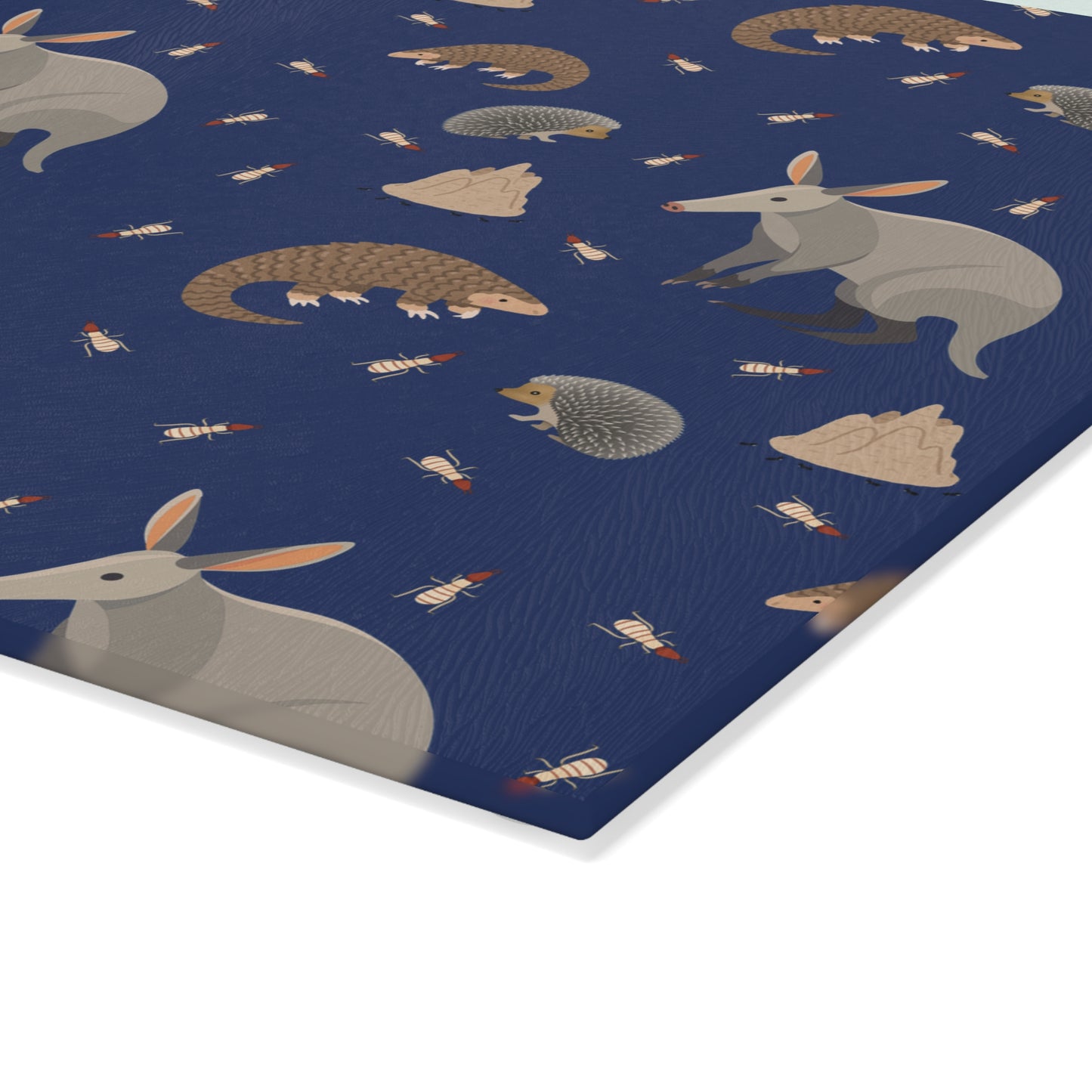 Nocturnal Animal Glass Cutting Board