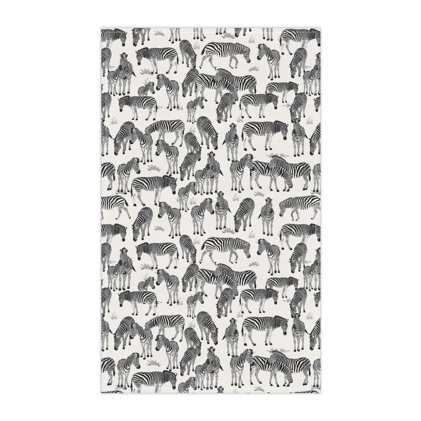 Charming Zebra Herd Print Tea Towels (White), Rustic Kitchen Decor, Gift for Animal Lovers, Boho Kitchen Accessories