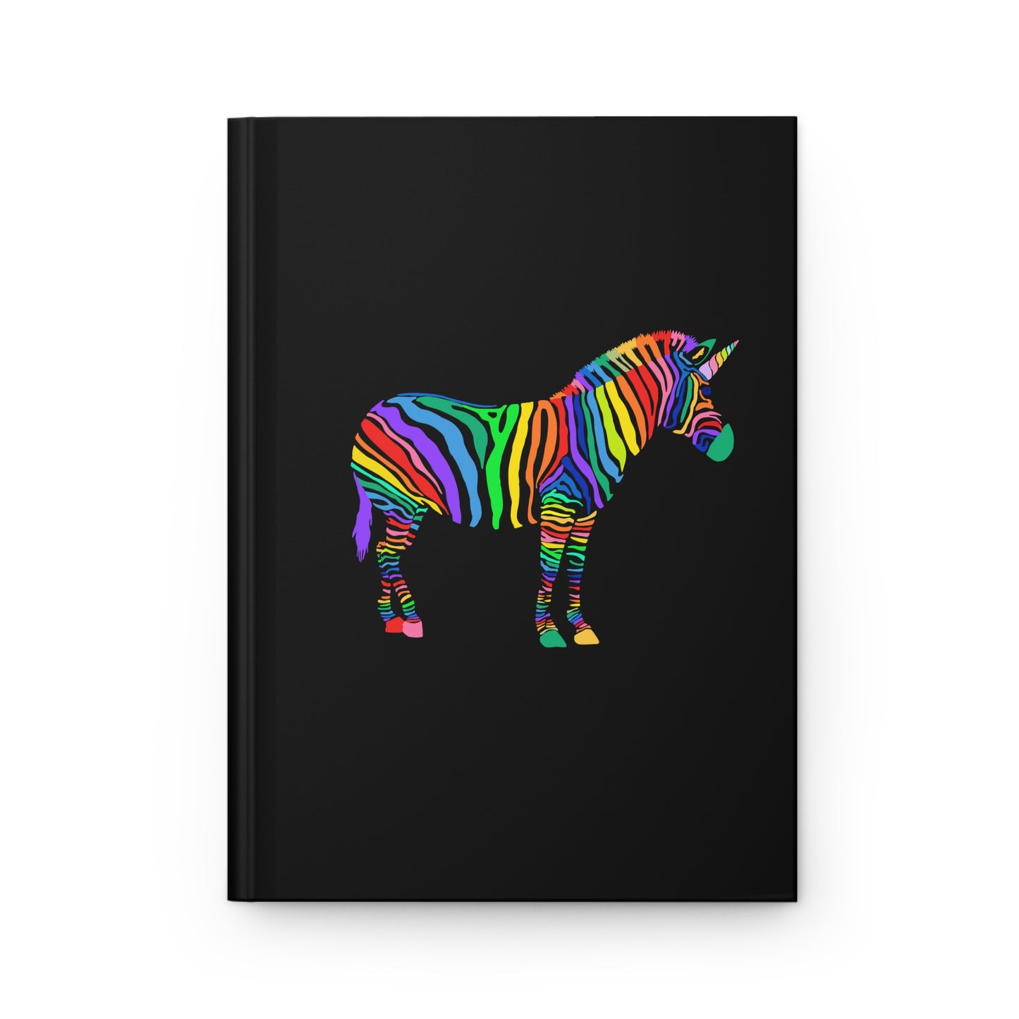 Rainbow Unicorn Zebra Hardcover Journal for Creative Minds, Gift for Artists, Writing, School, Journaling, Dreaming