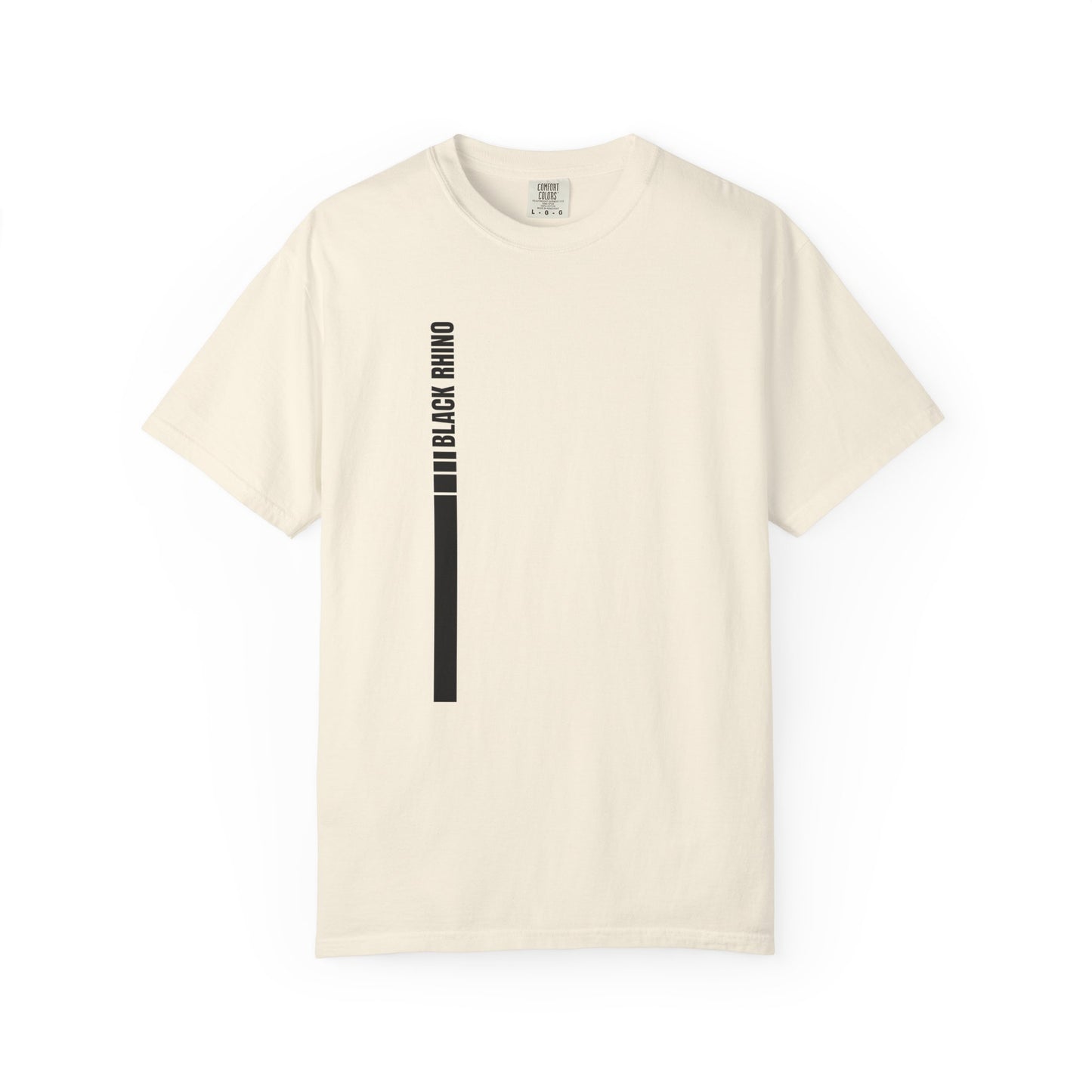 Black Rhino Component Graphic T-Shirt, Unique Casual Wear, Fashionable Gift, Nature Lover Apparel, Perfect for Wildlife Enthusiasts