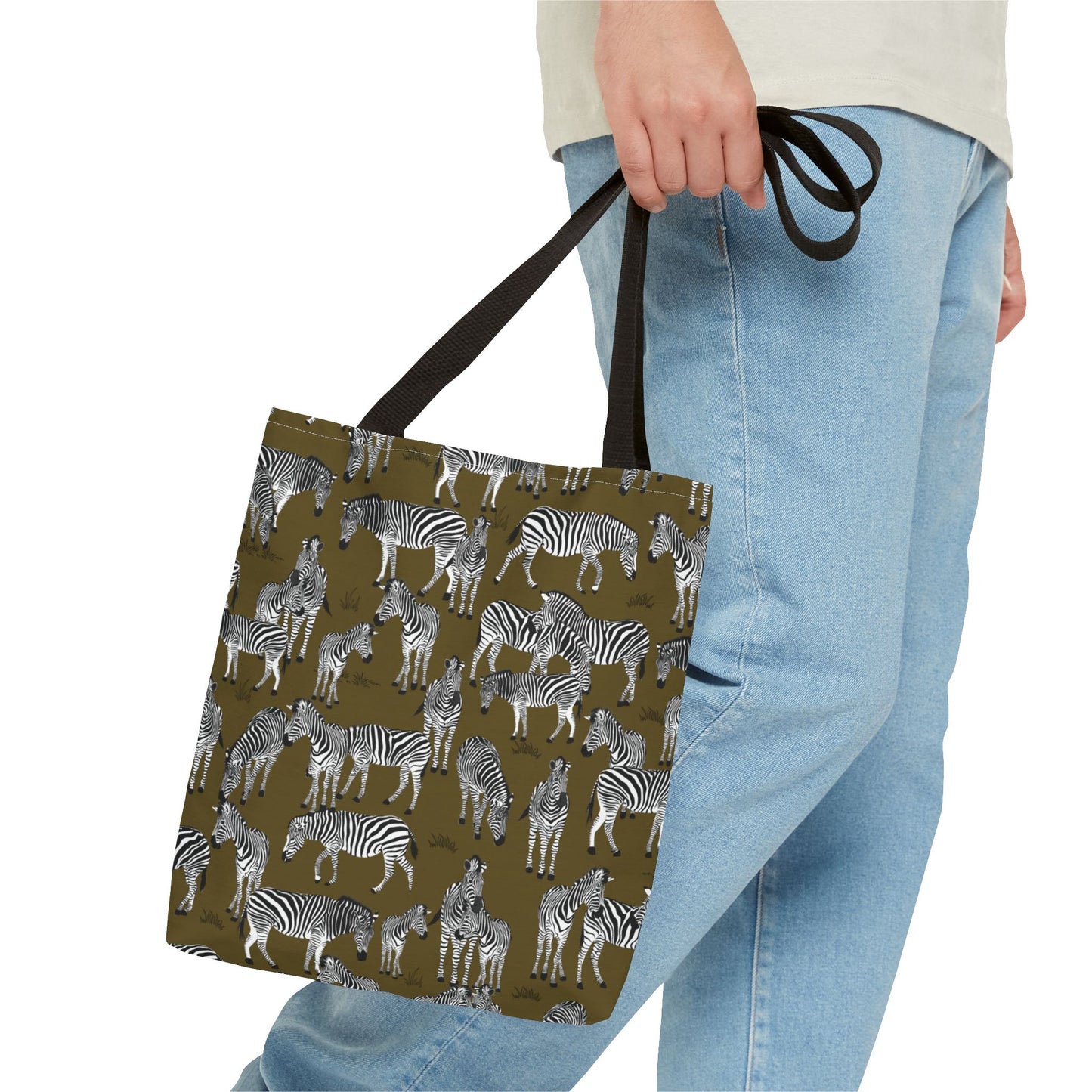 Zebra Herd Tote Bag