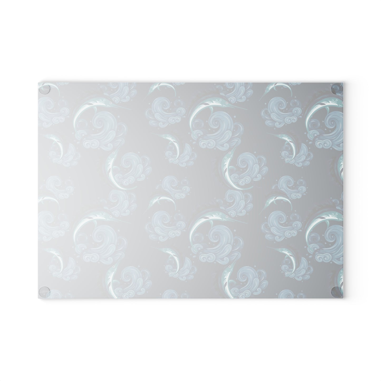 Jumping Marlin - Glass Cutting Board