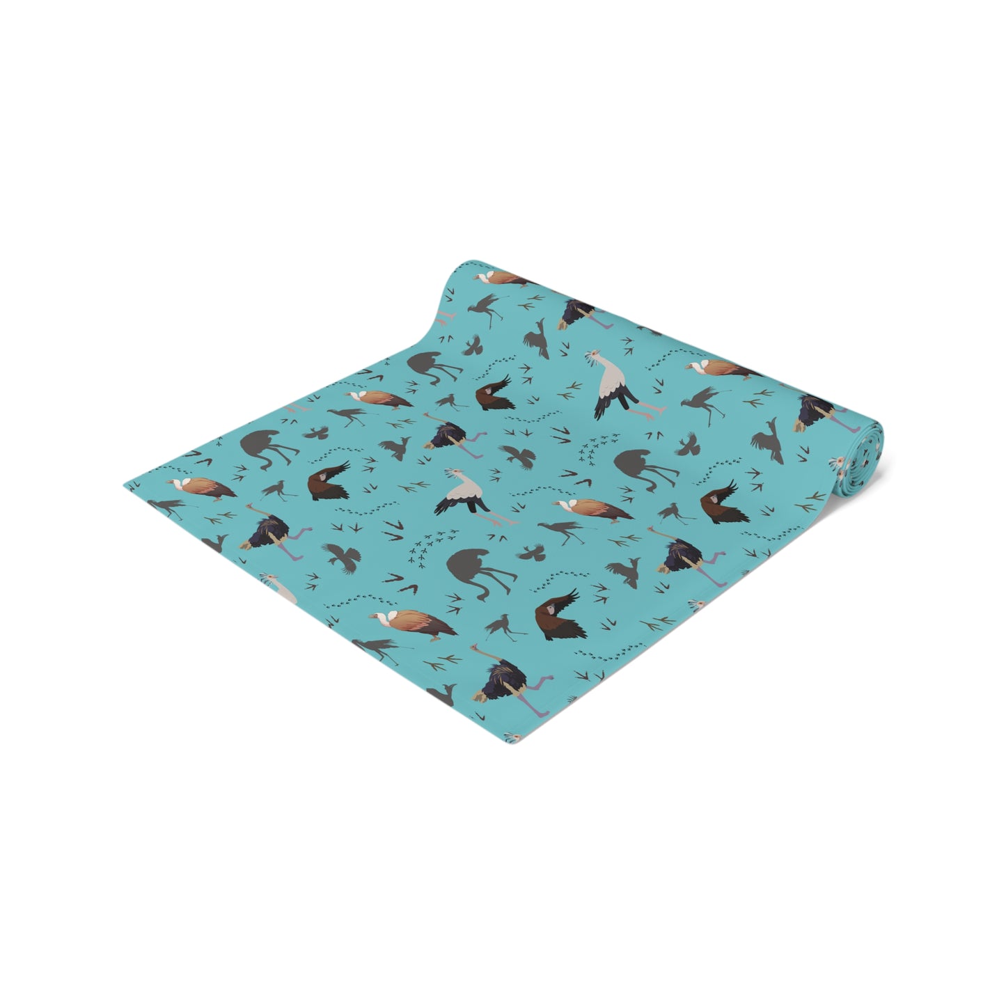 Table Runner - Safari Bird Print (Teal)
