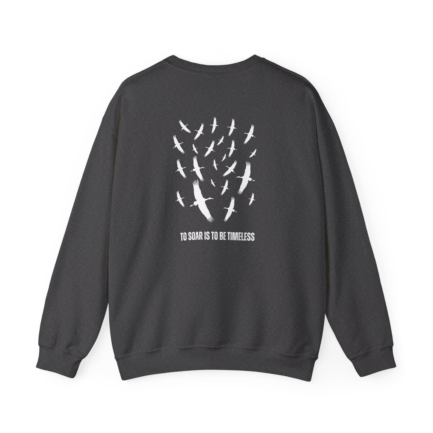 Soaring Stork Crewneck Sweatshirt | Unisex Sweater for Nature Lovers, Perfect for Gift Giving, Cozy Wear, Outdoor Adventures, Eco-Friendly