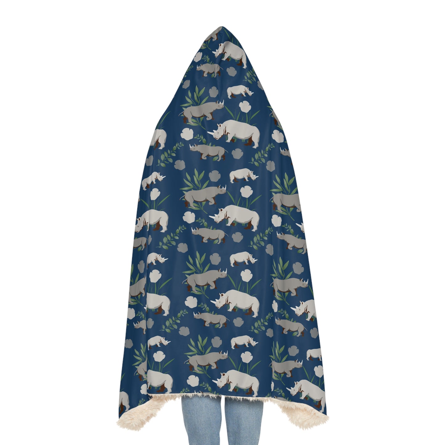 Rhino Crash Hooded Snuggle Blanket