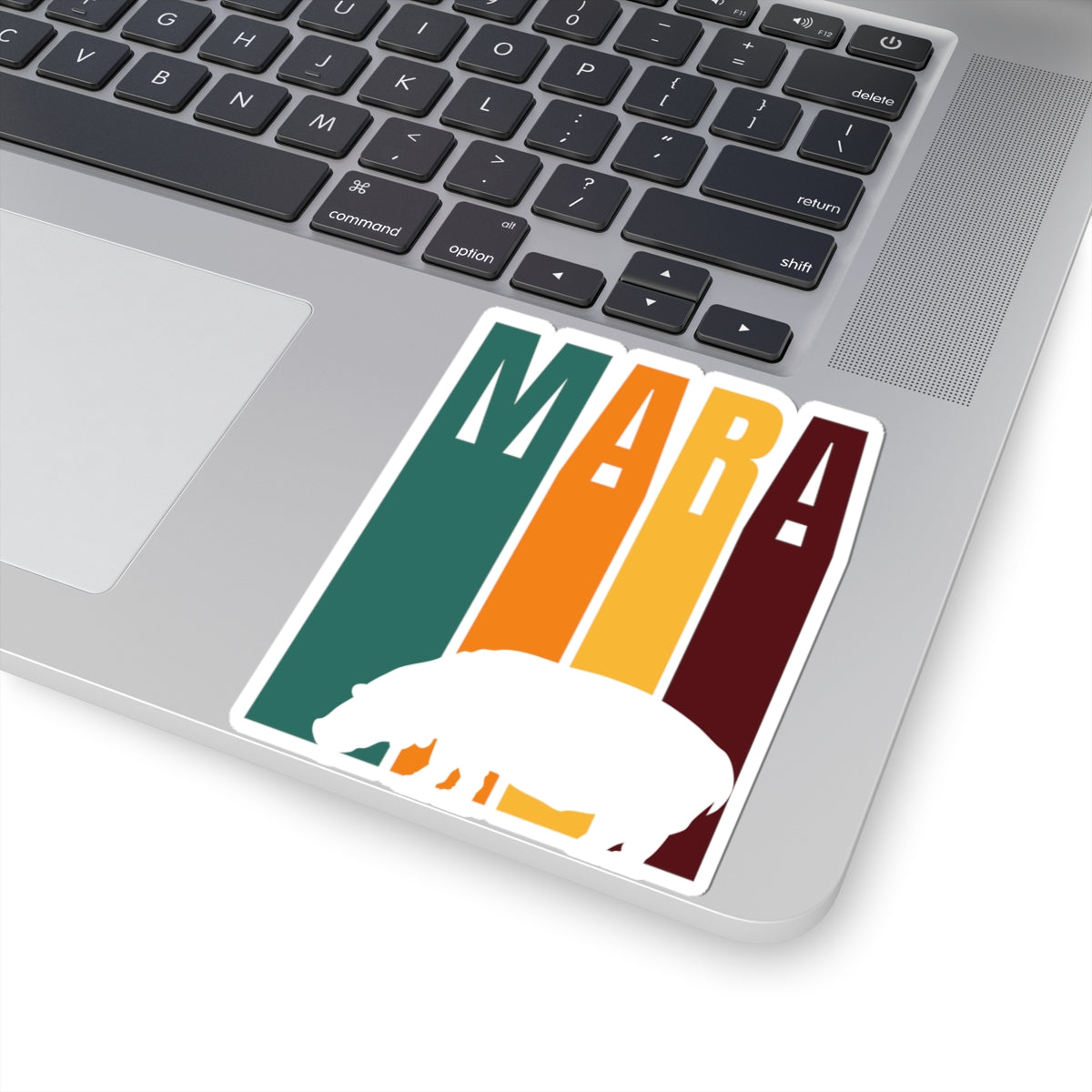 Safari Themed, Hippo, Masai Mara, Vibrant Kiss-Cut Stickers for Laptop, Scrapbooking, Gifts, Eco-Friendly Decor, Customizable Designs