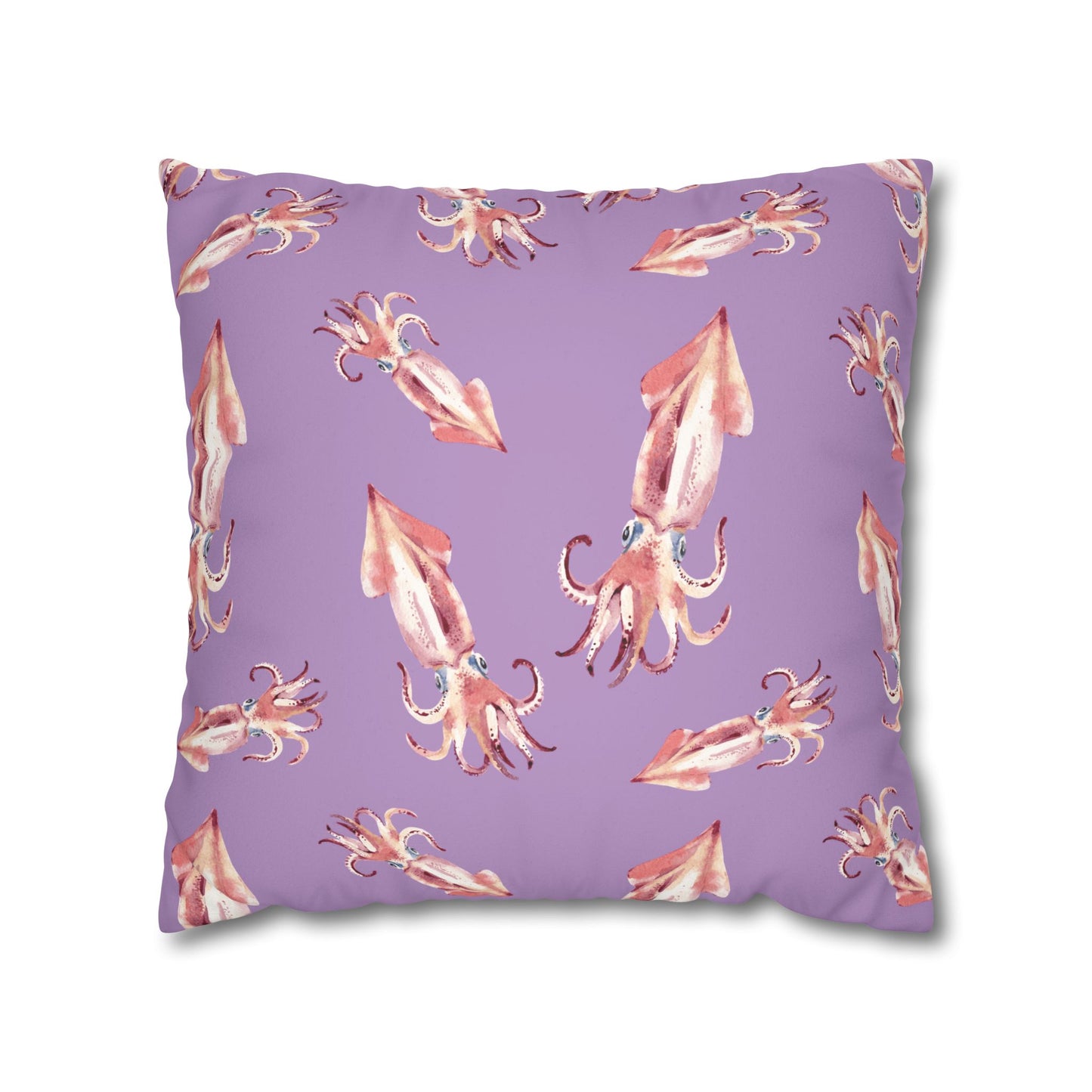 Dancing Squid Lux Faux Suede Throw Pillow Cover – 18" x 18" & 20" x 20"