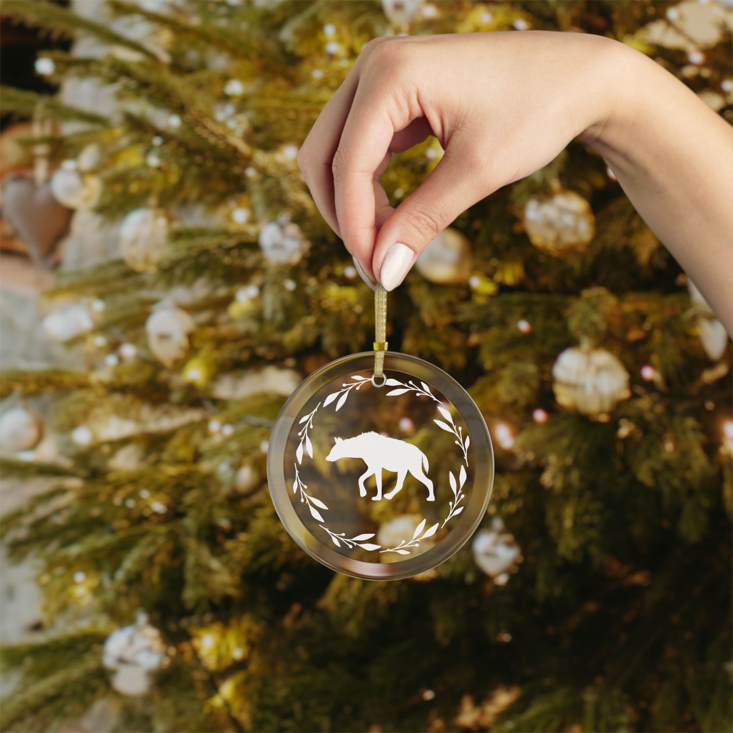 Glass Ornaments - Hyena