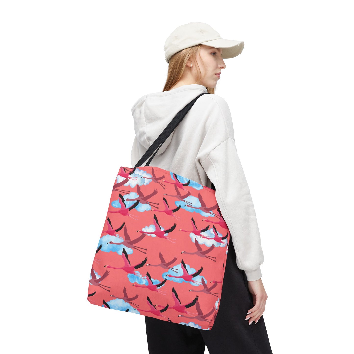 Flying Flamingo Tote Bag