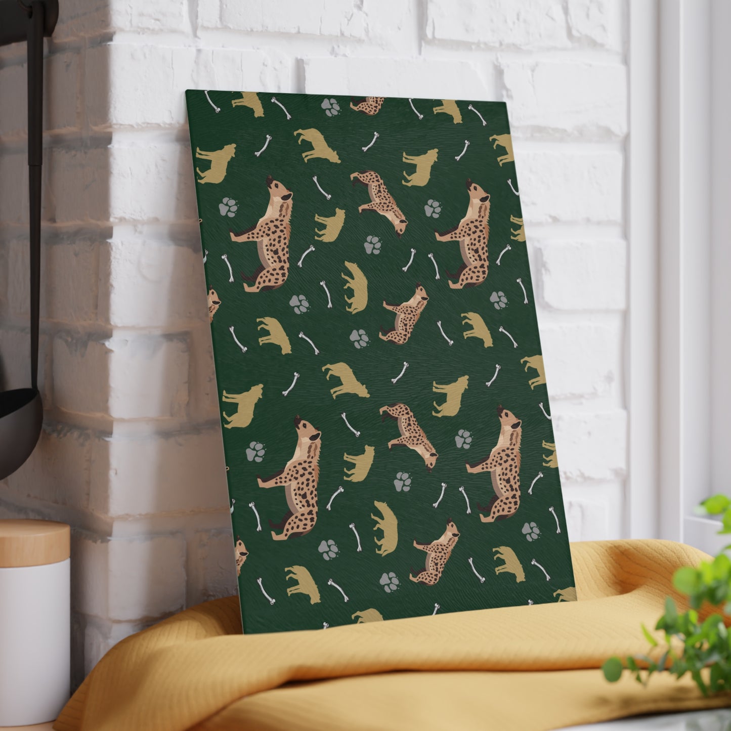 Hyena Clan Glass Cutting Board