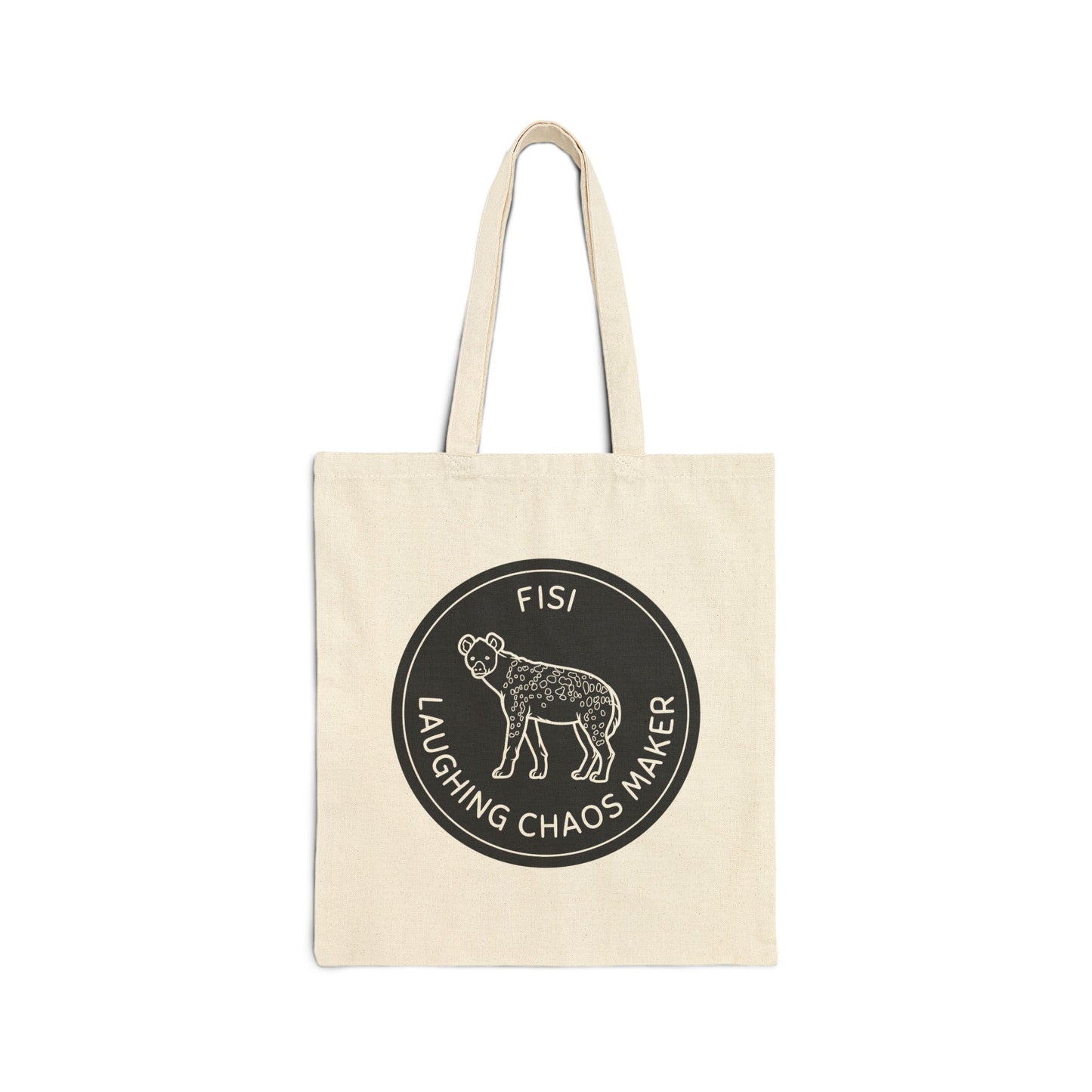 Hyena Design Tote Bag with Kiswahili Name and Funny Animal Quote- Perfect for Eco-Friendly Shoppers, Gifts, Beach Days, Shopping, Festivals, Safari Lover, Nature Lover Gifts