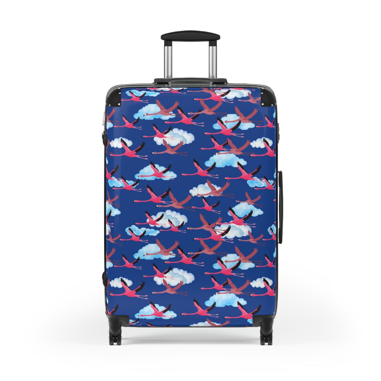 Stylish Flying Flamingo Travel Suitcase with Airplane Design, Luggage for Travelers, Custom Travel Bag, Vacation Essentials, Chic Carry-On