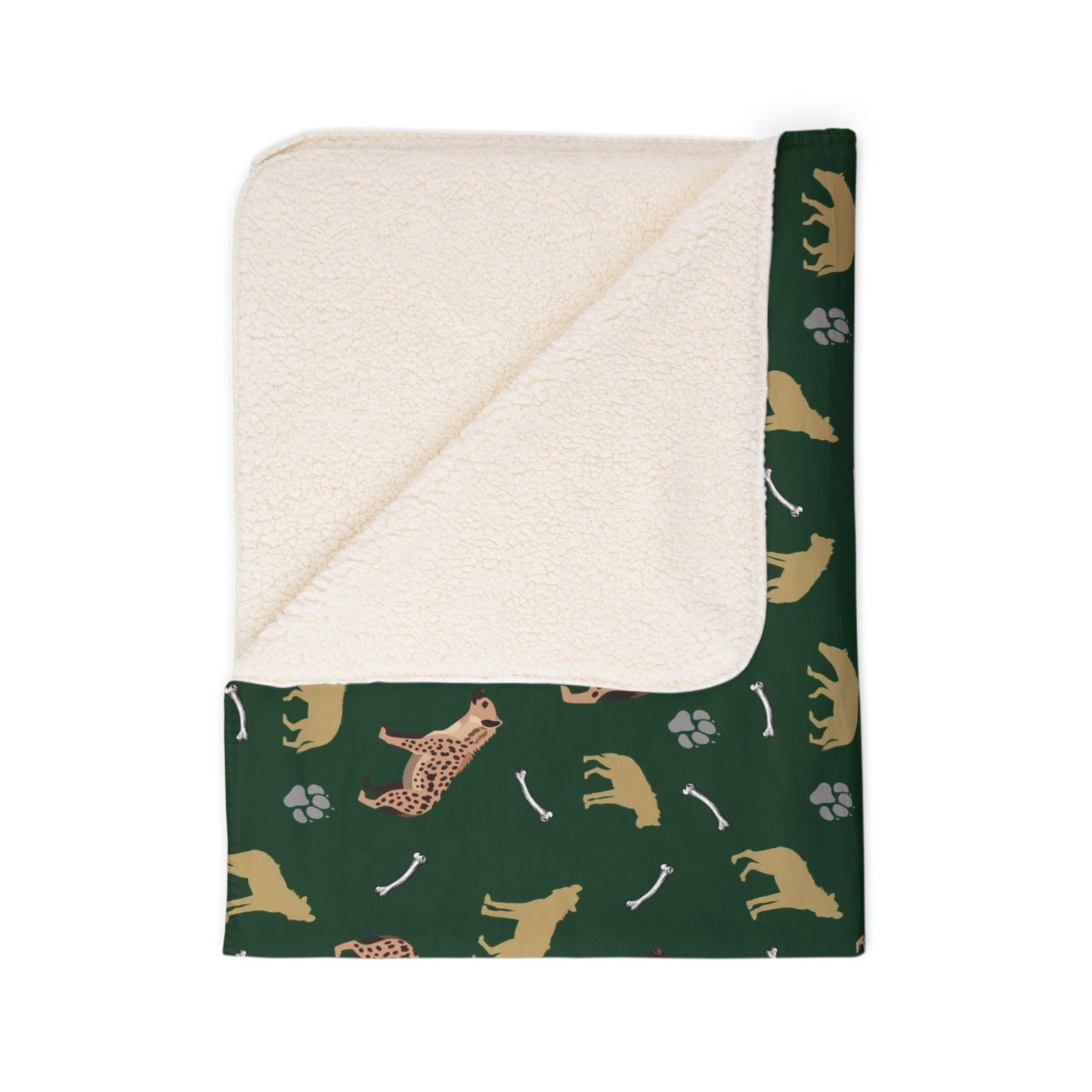 Hyena Clan Fleece Sherpa Blanket