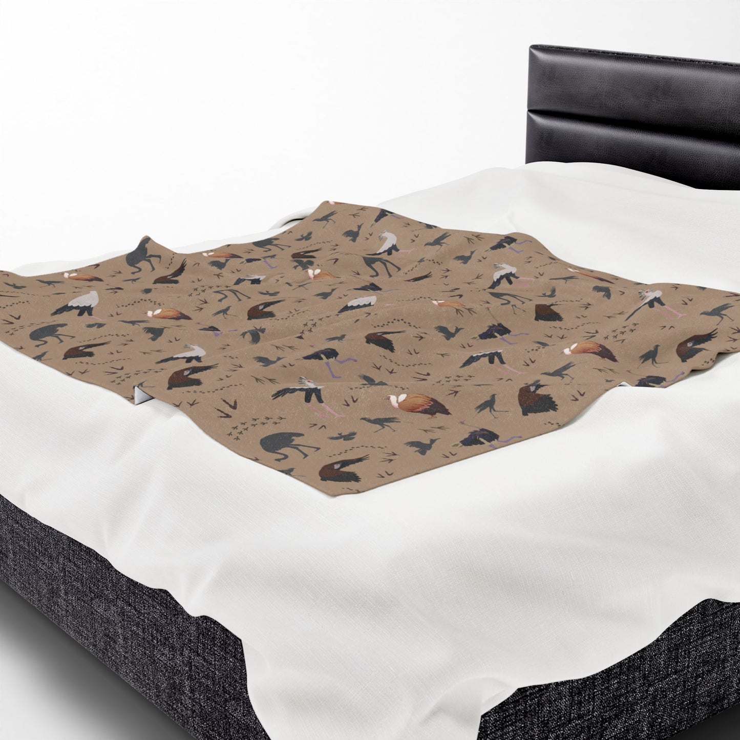 Safari Bird Velveteen Plush Blanket